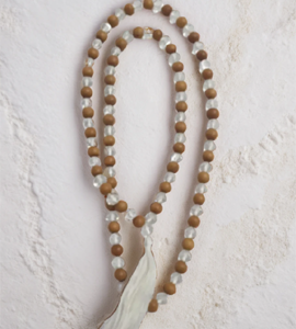 Wooden Crystal Mala